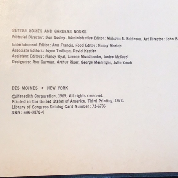 Vintage, MCM, 1969 Better Homes & Gardens Guide to Entertaining, 192 pgs - Picture 3 of 8